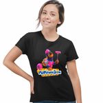 Fashion, accesorii si bijuterii - Femei - Imbracaminte femei - Tricouri si topuri femei - Tricou Femei Pupstruction Roxy Catelusi Constructori, negru, marime S - Infinity.ro