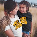 Fashion, accesorii si bijuterii - Femei - Imbracaminte femei - Tricouri si topuri femei - Tricou Femei Simba Lion King, negru, marime S - Infinity.ro