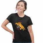 Fashion, accesorii si bijuterii - Femei - Imbracaminte femei - Tricouri si topuri femei - Tricou Femei Cappuccino Asassino Garda Felina TikTok, negru, marime S - Infinity.ro