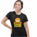 Fashion, accesorii si bijuterii - Femei - Imbracaminte femei - Tricouri si topuri femei - Tricou Femei Banban Stinger Flynn Caracatita, negru, marime S - Infinity.ro