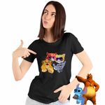 Fashion, accesorii si bijuterii - Femei - Imbracaminte femei - Tricouri si topuri femei - Tricou Femei Garda Felina Super Pisicute, negru, marime S - Infinity.ro