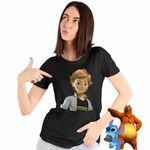 Fashion, accesorii si bijuterii - Femei - Imbracaminte femei - Tricouri si topuri femei - Tricou Femei Adrien Agreste Miraculous Buburuza Noir, negru, marime S - Infinity.ro