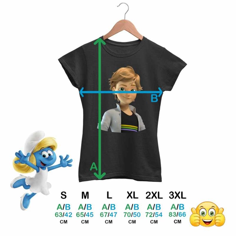 Fashion, accesorii si bijuterii - Femei - Imbracaminte femei - Tricouri si topuri femei - Tricou Femei Adrien Agreste Miraculous Buburuza Noir, negru, marime S - Infinity.ro