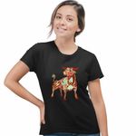 Fashion, accesorii si bijuterii - Femei - Imbracaminte femei - Tricouri si topuri femei - Tricou Femei Taur Zodiac Horoscop Taurus Mandala Astrologie, negru, marime S - Infinity.ro