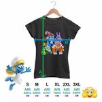 Fashion, accesorii si bijuterii - Femei - Imbracaminte femei - Tricouri si topuri femei - Tricou Femei Robogobo All Team Roboti, negru, marime S - Infinity.ro
