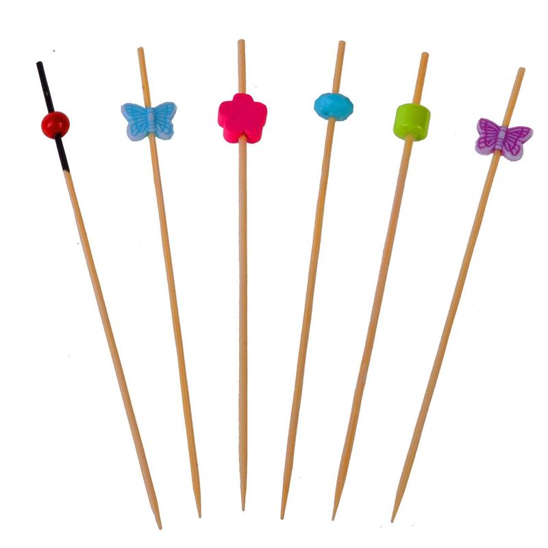 Market - Bacanie - Alte articole bacanie - Scobitori Decorative din Bambus pentru Petreceri - Set de 30 buc - Infinity.ro