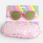 Fashion, accesorii si bijuterii - Copii - Accesorii copii - Ochelari de soare copii - Ochelari de Soare pentru Copii cu Husa Matlasata, Roz, Lentile Oglinda - Infinity.ro