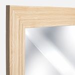 Casa si Gradina - Decoratiuni - Oglinzi - Oglinda de perete din lemn, 63x83cm, maro, montare verticala - Infinity.ro