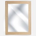 Casa si Gradina - Decoratiuni - Oglinzi - Oglinda de perete din lemn, 63x83cm, maro, montare verticala - Infinity.ro