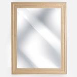 Casa si Gradina - Decoratiuni - Oglinzi - Oglinda de perete din lemn, 63x83cm, maro, montare verticala - Infinity.ro