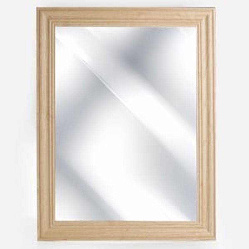 Casa si Gradina - Decoratiuni - Oglinzi - Oglinda de perete din lemn, 63x83cm, maro, montare verticala - Infinity.ro