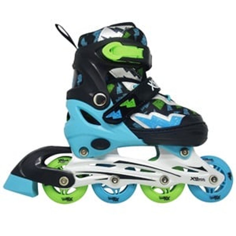 Sport si Outdoor - Role, trotinete si skateboard - Role copii - Role in linie pentru copii, Turcoaz, Marimi 30-33, Sistem Easy Adjust - Infinity.ro