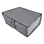 Casa si Gradina - Mobilier - Organizare si depozitare - Organizatoare pentru sertare si dulapuri - Husa Depozitare Textil Gri pentru Imbracaminte - Dimensiune 50x38x20cm - Infinity.ro
