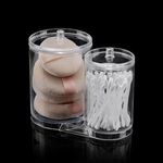 Casa si Gradina - Sanitare - Suporturi si accesorii baie - Accesorii baie - Set 2 Cutii de Depozitare Acrilice Transparente pentru Baie, cu Capac - Infinity.ro