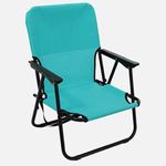 Sport si Outdoor - Camping - Mobilier pentru camping - Scaune camping - Scaun de plaja pliabil, turcoaz, 44x33x65cm - Infinity.ro
