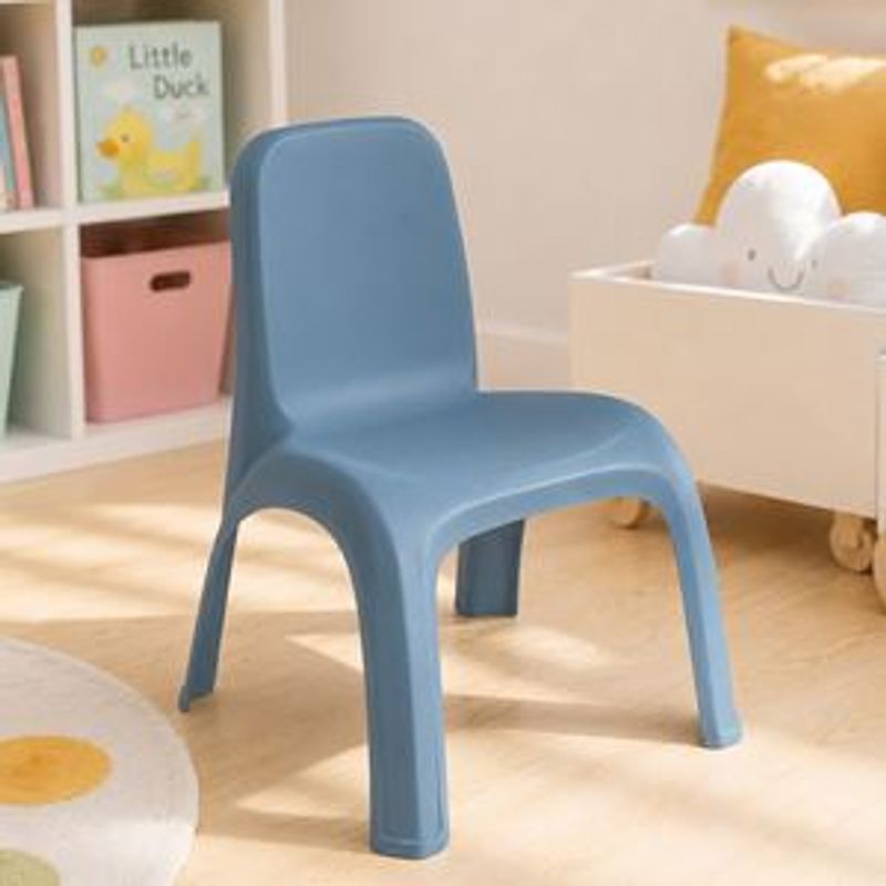 Casa si Gradina - Mobilier - Scaune si fotolii - Scaune - Scaun pentru copii din plastic, fara brate, albastru mat, 38x44x52 cm - Infinity.ro