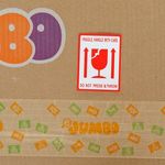 Carti si Birotica - Papetarie - Hartie si topuri - Autocolant - Autocolant de semnalizare pentru produse fragile, 6x8 cm, alb - Infinity.ro