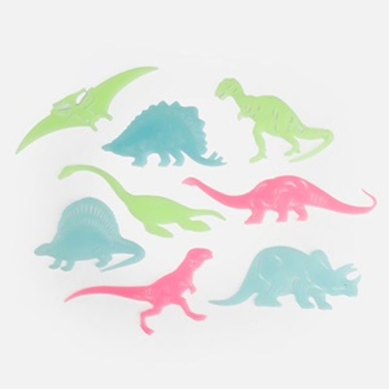 Casa si Gradina - Decoratiuni - Stickere decorative - Autocolante Decorative Fosforescente Dinozauri Multicolori pentru Perete - Infinity.ro
