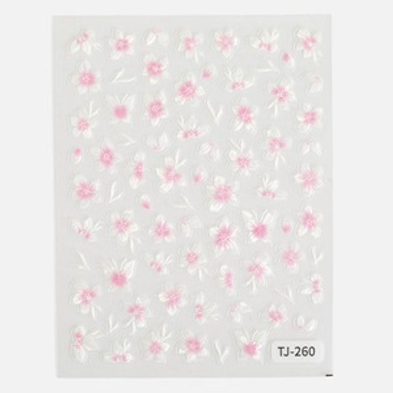 Ingrijire personala si Cosmetice - Manichiura si pedichiura - Produse nail art - Autocolante pentru Unghii cu Model Flori Pastel - Infinity.ro