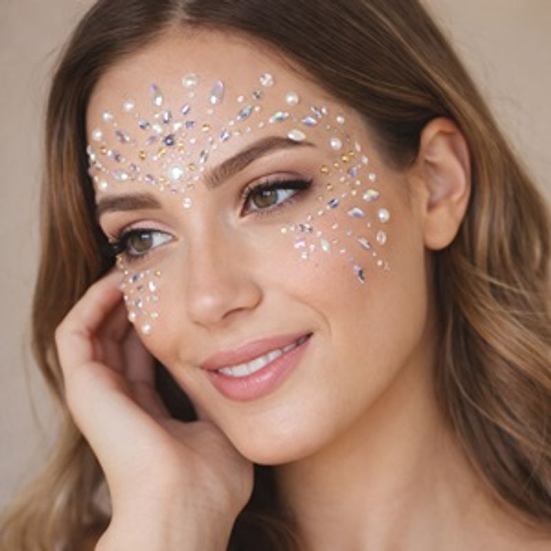 Ingrijire personala si Cosmetice - Machiaj - Accesorii machiaj - Strasuri Autocolante pentru Fata Lacrima Stele Margele - Infinity.ro