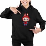 Fashion, accesorii si bijuterii - Copii - Imbracaminte copii - Pulovere si hanorace copii - Hanorac Copii Fete Labubu Spiderman Marvel Spidey Paienjenel, negru, marime XS Copii - Infinity.ro