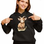 Fashion, accesorii si bijuterii - Copii - Imbracaminte copii - Pulovere si hanorace copii - Hanorac Copii Fete Berbec Baby Zodiac Horoscop Aries Astrologie, negru, marime XS Copii - Infinity.ro