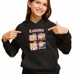 Fashion, accesorii si bijuterii - Copii - Imbracaminte copii - Pulovere si hanorace copii - Hanorac Copii Fete Labubu Baby Sleep Somn Usor Bebelus, negru, marime XS Copii - Infinity.ro