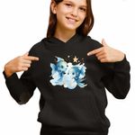 Fashion, accesorii si bijuterii - Copii - Imbracaminte copii - Pulovere si hanorace copii - Hanorac Copii Fete Pesti Baby Zodiac Horoscop Pisces Astrologie, negru, marime XS Copii - Infinity.ro
