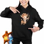 Fashion, accesorii si bijuterii - Copii - Imbracaminte copii - Pulovere si hanorace copii - Hanorac Copii Fete Sagetator Baby Zodiac Horoscop Sagittarius Astrologie, negru, marime XS Copii - Infinity.ro