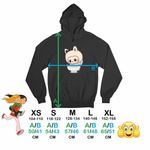 Fashion, accesorii si bijuterii - Copii - Imbracaminte copii - Pulovere si hanorace copii - Hanorac Copii Fete Labubu Skibidi Toilet, negru, marime XS Copii - Infinity.ro
