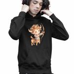 Fashion, accesorii si bijuterii - Copii - Imbracaminte copii - Pulovere si hanorace copii - Hanorac Copii Baieti Sagetator Baby Zodiac Horoscop Sagittarius Astrologie, negru, marime XS Copii - Infinity.ro