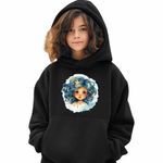 Fashion, accesorii si bijuterii - Copii - Imbracaminte copii - Pulovere si hanorace copii - Hanorac Copii Fete Fecioara Baby Zodiac Horoscop Virgo Astrologie, negru, marime XS Copii - Infinity.ro