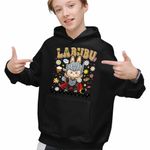 Fashion, accesorii si bijuterii - Copii - Imbracaminte copii - Pulovere si hanorace copii - Hanorac Copii Baieti Labubu Thor Ragnarok, negru, marime XS Copii - Infinity.ro