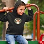 Fashion, accesorii si bijuterii - Copii - Imbracaminte copii - Pulovere si hanorace copii - Hanorac Copii Baieti Leu Zodiac Horoscop Leo Mandala Astrologie, negru, marime XS Copii - Infinity.ro