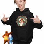 Fashion, accesorii si bijuterii - Copii - Imbracaminte copii - Pulovere si hanorace copii - Hanorac Copii Baieti Leu Zodiac Horoscop Leo Mandala Astrologie, negru, marime XS Copii - Infinity.ro