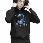 Fashion, accesorii si bijuterii - Copii - Imbracaminte copii - Pulovere si hanorace copii - Hanorac Copii Baieti Scorpion Baby Zodiac Horoscop Scorpio Astrologie, negru, marime XS Copii - Infinity.ro