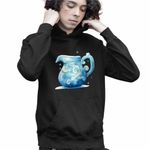 Fashion, accesorii si bijuterii - Copii - Imbracaminte copii - Pulovere si hanorace copii - Hanorac Copii Baieti Varsator Baby Zodiac Horoscop Aquarius Astrologie, negru, marime XS Copii - Infinity.ro