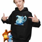 Fashion, accesorii si bijuterii - Copii - Imbracaminte copii - Pulovere si hanorace copii - Hanorac Copii Baieti Varsator Baby Zodiac Horoscop Aquarius Astrologie, negru, marime XS Copii - Infinity.ro
