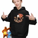 Fashion, accesorii si bijuterii - Copii - Imbracaminte copii - Pulovere si hanorace copii - Hanorac Copii Baieti Varsator Zodiac Horoscop Aquarius Mandala Astrologie, negru, marime XS Copii - Infinity.ro