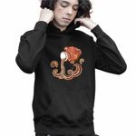 Fashion, accesorii si bijuterii - Copii - Imbracaminte copii - Pulovere si hanorace copii - Hanorac Copii Baieti Varsator Zodiac Horoscop Aquarius Mandala Astrologie, negru, marime XS Copii - Infinity.ro