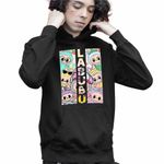 Fashion, accesorii si bijuterii - Copii - Imbracaminte copii - Pulovere si hanorace copii - Hanorac Copii Baieti Labubu Cool Party, negru, marime XS Copii - Infinity.ro