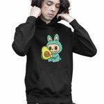 Fashion, accesorii si bijuterii - Copii - Imbracaminte copii - Pulovere si hanorace copii - Hanorac Copii Baieti Labubu Avocado, negru, marime XS Copii - Infinity.ro