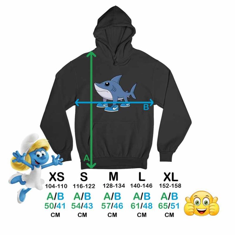Fashion, accesorii si bijuterii - Copii - Imbracaminte copii - Pulovere si hanorace copii - Hanorac Copii Fete Tralalero Tralala Italian Brain rot Brainrot, negru, marime XS Copii - Infinity.ro