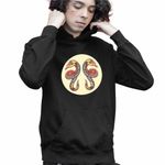 Fashion, accesorii si bijuterii - Copii - Imbracaminte copii - Pulovere si hanorace copii - Hanorac Copii Baieti Gemeni Zodiac Horoscop Gemini Mandala Astrologie Serpi, negru, marime XS Copii - Infinity.ro