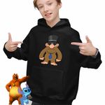 Fashion, accesorii si bijuterii - Copii - Imbracaminte copii - Pulovere si hanorace copii - Hanorac Copii Baieti Matteo Italian Brain rot Brainrot, negru, marime XS Copii - Infinity.ro