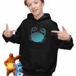 Fashion, accesorii si bijuterii - Copii - Imbracaminte copii - Pulovere si hanorace copii - Hanorac Copii Baieti Rac Horoscop Zodie Astrologie Cance, negru, marime XS Copii - Infinity.ro