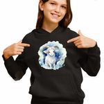 Fashion, accesorii si bijuterii - Copii - Imbracaminte copii - Pulovere si hanorace copii - Hanorac Copii Fete Capricorn Baby Zodiac Horoscop Astrologie, negru, marime XS Copii - Infinity.ro