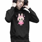Fashion, accesorii si bijuterii - Copii - Imbracaminte copii - Pulovere si hanorace copii - Hanorac Copii Baieti Labubu Balerina Balet, negru, marime XS Copii - Infinity.ro