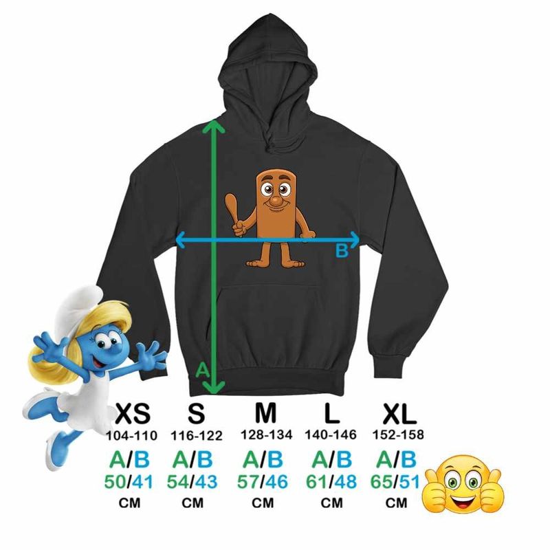 Fashion, accesorii si bijuterii - Copii - Imbracaminte copii - Pulovere si hanorace copii - Hanorac Copii Baieti Tung Tung Sahur Italian Brainrot, negru, marime XS Copii - Infinity.ro