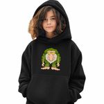 Fashion, accesorii si bijuterii - Copii - Imbracaminte copii - Pulovere si hanorace copii - Hanorac Copii Fete Brr Brr Patapim Brianrot Italian Brainrot, negru, marime XS Copii - Infinity.ro